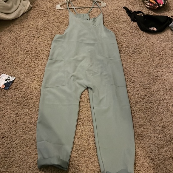 Sage green jumper, advertised all over tik tok.  I thought it was stretchy. Lg - Picture 2 of 3